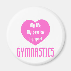 Aimant Gymnastique Vie Passion Sport