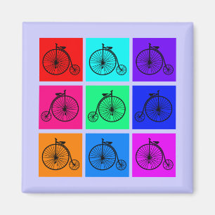 Aimant Habillement de vélo de deux-roues du cru d'art de