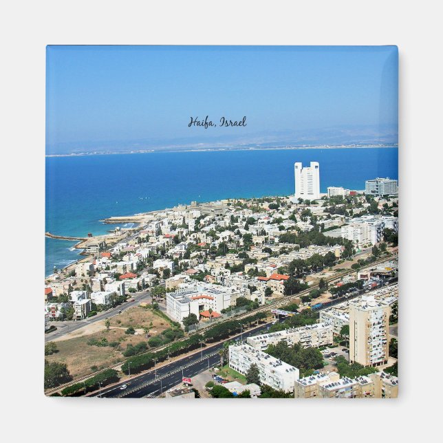Aimant Haïfa, Israël, photo du paysage urbain (Devant)