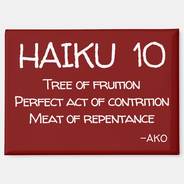 AIMANT HAIKU 10 (Recto)