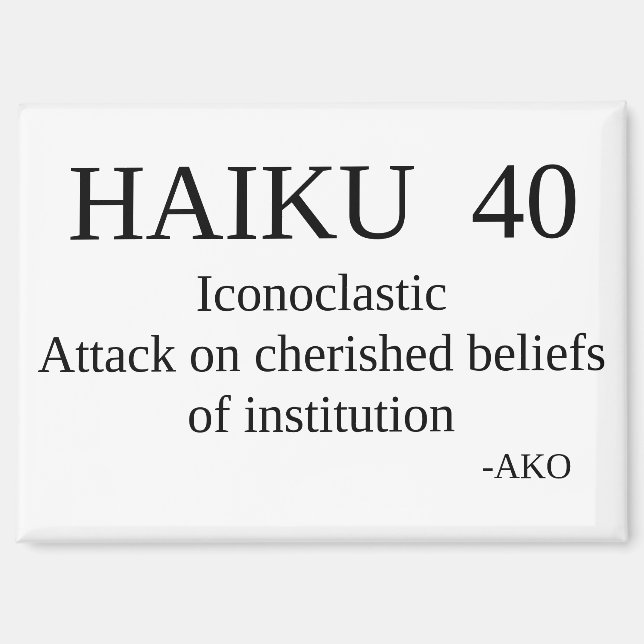 AIMANT HAIKU 40 (Recto)