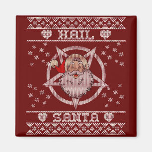 Aimant Hail Père Noël laid Noël