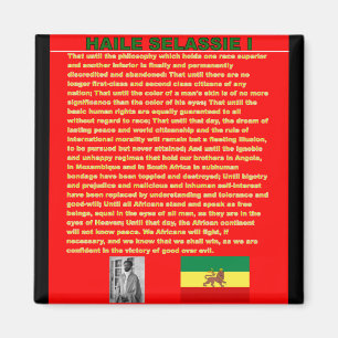 Aimant Haile Selassie Discours de guerre célèbre à l'ONU