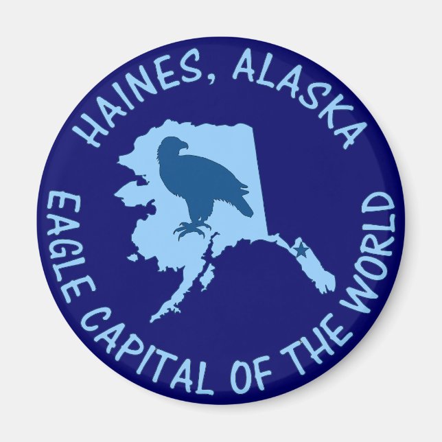 Aimant Haines, capitale mondiale de l'aigle de l'Alaska (Devant)