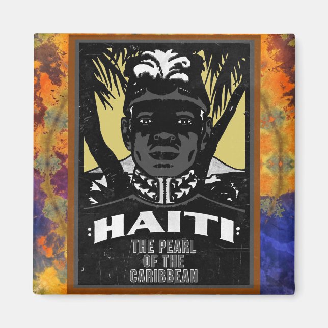Aimant HAÏTI La Perle des Caraïbes (Devant)