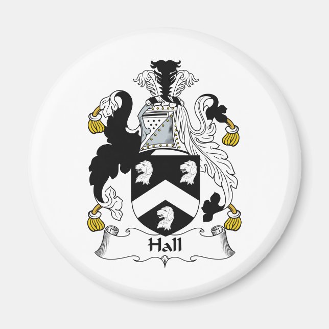 Aimant Hall Family Crest (Devant)