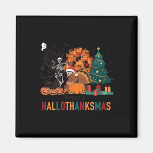 Aimant Hallothanksmas Costume d'Halloween Thanksgiving No