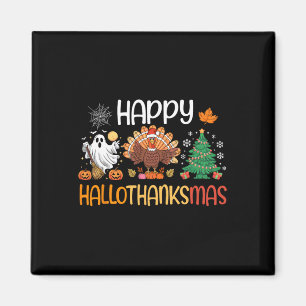 Aimant Hallothanksmas Drôle Halloween Thanksgiving Christ