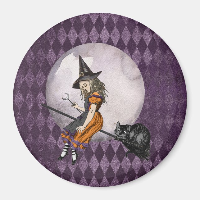 Aimant Halloween Alice au pays des merveilles Cheshire Ca (Devant)