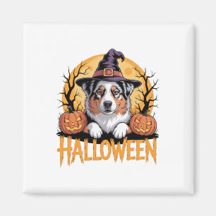 Aimant Halloween Amoureux des chiens Fun Costume D'Humeur