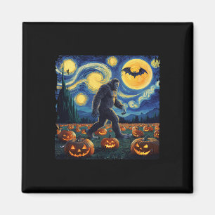 Aimant Halloween Bigfoot Starry Night Van Gogh