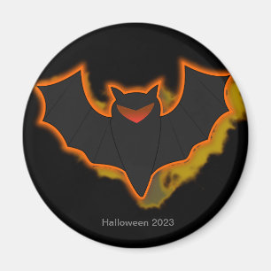 Aimant Halloween Chauve-Souris Effrayante Thème