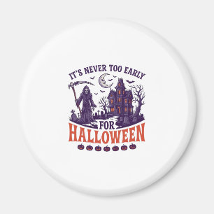 Aimant Halloween de la Faucheuse Maison Hantée Jamais Tro