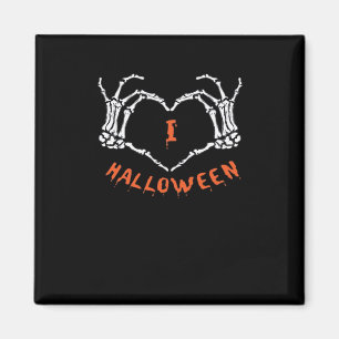 Aimant Halloween de Slogan. Geste Cardiaque En Squelette