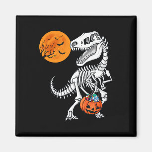 Aimant Halloween Dinosaur T Rex Skeleton Scary Garçons En