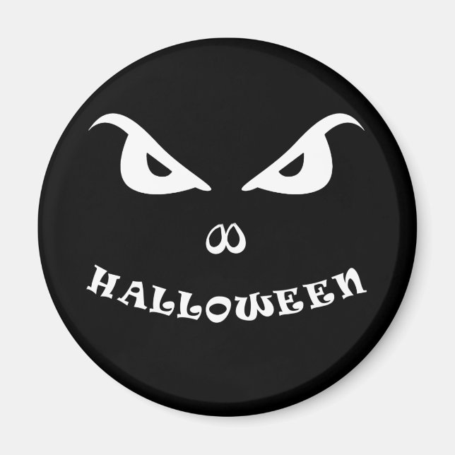 Aimant Halloween éffrayant effrayant visage (Devant)