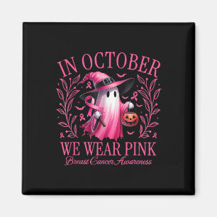 Aimant Halloween En Octobre Nous Portons Le Cancer Du Sei