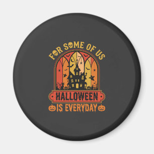 Aimant Halloween est une maison hantée rétro tous les jou