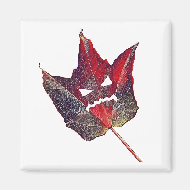 Aimant Halloween Feuilles de feuillage d'automne automne  (Devant)