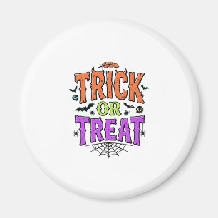 Aimant Halloween Friandise Drôle Toile d'araignée Rétro_1