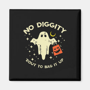 Aimant Halloween Ghost No Diggity Costume Garçons Filles 