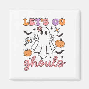 Aimant Halloween Go Ghouls Ghost Retro Costume femme