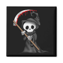 HALLOWEEN Grim Reaper Magnets, Réfrigérateur
