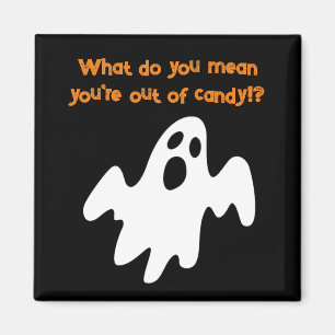 Aimant Halloween hors de Candy drôle de fantôme