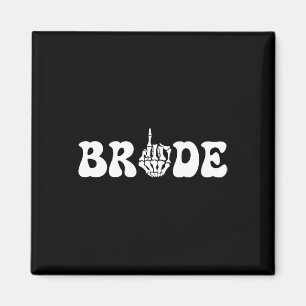Aimant Halloween mariée Mariage Groom Skeleton Couple Mat