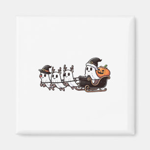 Aimant Halloween Noël Père Noël Reindeer Ghost Happy G