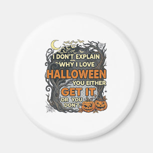 Aimant Halloween Obtenez-le Arbre Épouvantable Citrouille