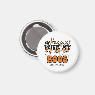Aimant Halloween - Personnalisé "Hangin" Avec Mes Boos