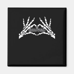 Aimant Halloween - Skeleton Hands Heart