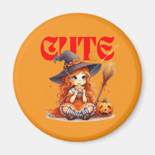 Aimant Halloween sorcière