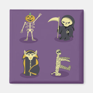 Aimant Halloween Squelette Dracula Mummy Griffe Reaper