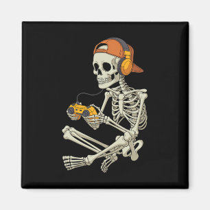 Aimant Halloween Squelette Joueur Vidéo Jeu Garçons Homme