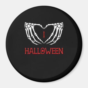 Aimant Halloween Squelette Mains Formant Coeur Gothique