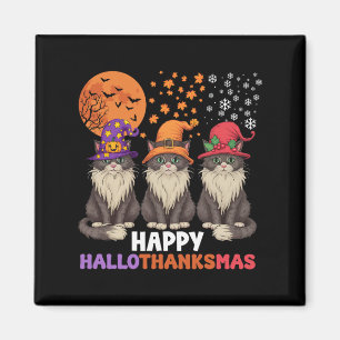 Aimant Halloween Thanksgiving Noël Joyeux Hallomerci