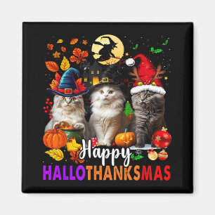 Aimant Halloween Thanksgiving Noël Joyeux Hallomerci