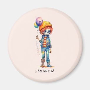 Aimant Halloween Zombie Cute Kid personnalisé (4)