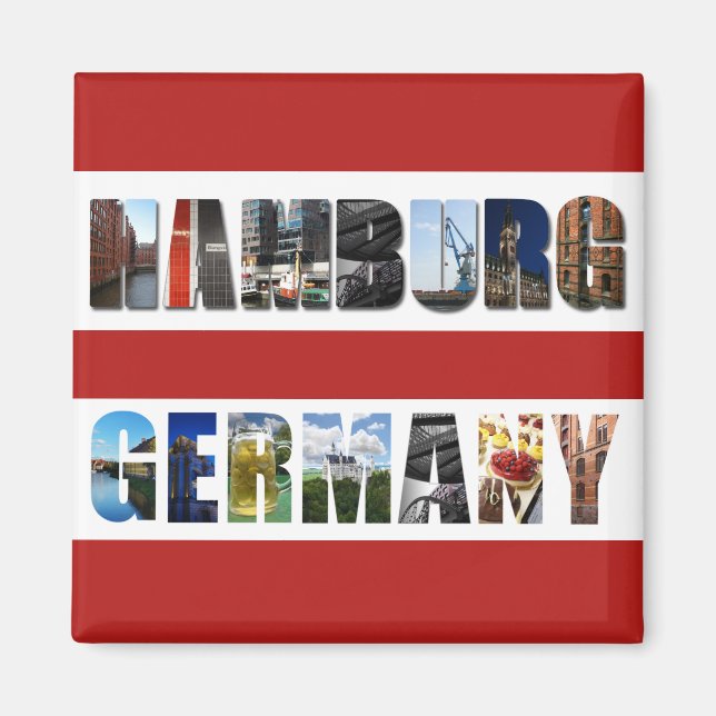 Aimant Hambourg Allemagne (Devant)