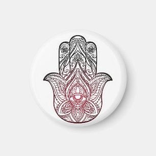 Aimant Hamsa avec motif boho
