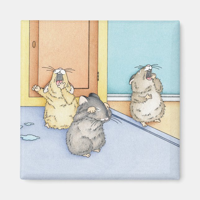 Aimant Hamsters endormis (Devant)