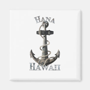 Aimant Hana Hawaii Vacation Nautical Anchor Sailing