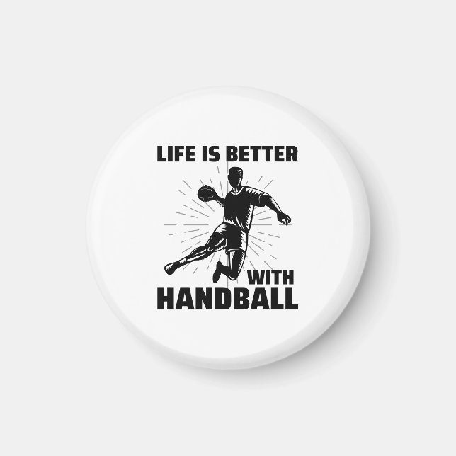 Aimant Handball Player Sport Team Handballer Drôle Dire (Devant)