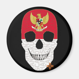 Aimant HANDSKULL Indonésie magnétique circulaire B2