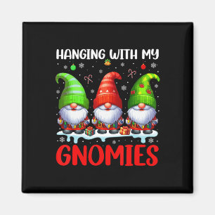 Aimant Hanging Avec Mes Gnomies Noël Coloré Trois G