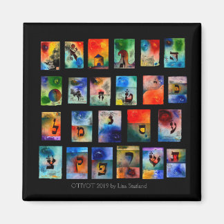 Aimant Hanoukka Hebrew Lettres Otiyot Cadeau