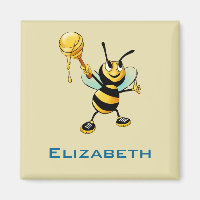 Happy Bumble Bee with a Scoop of Honey Personnalis