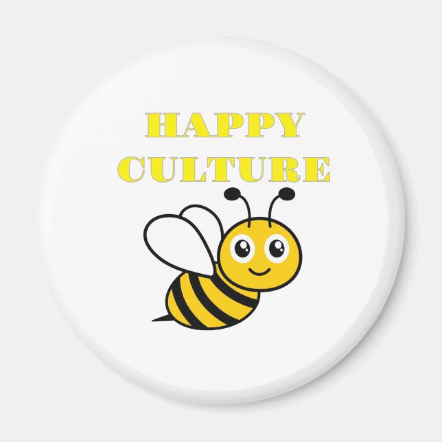 Aimant happy culture (Devant)